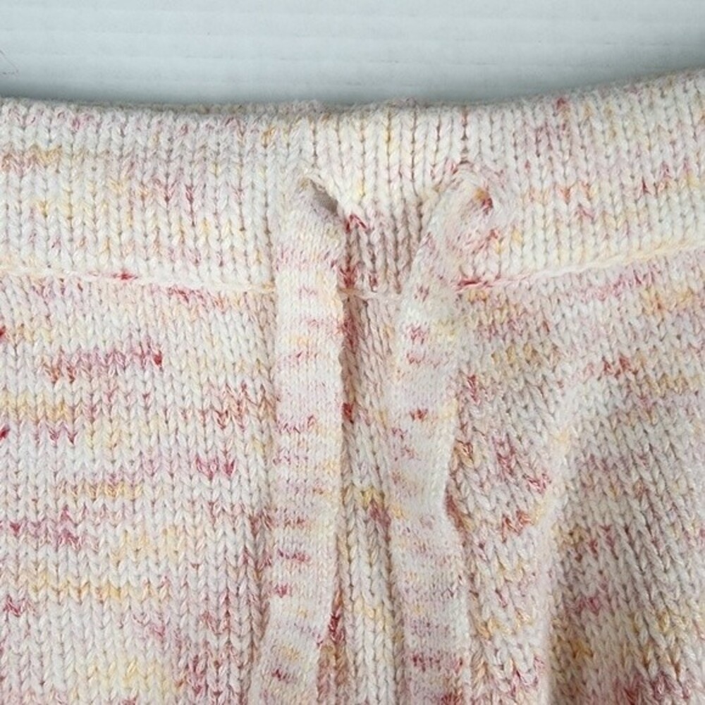 NWOT Sundown By Splendid Knit Shorts Cotton Blend Cream Pink Loungewear Size M - Picture 5 of 12